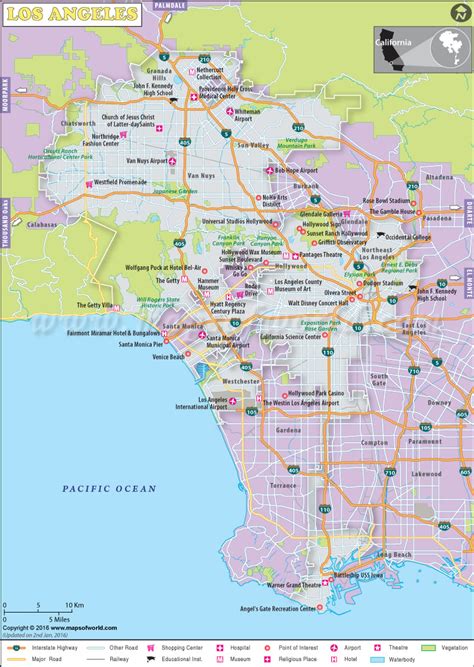 la on us map
